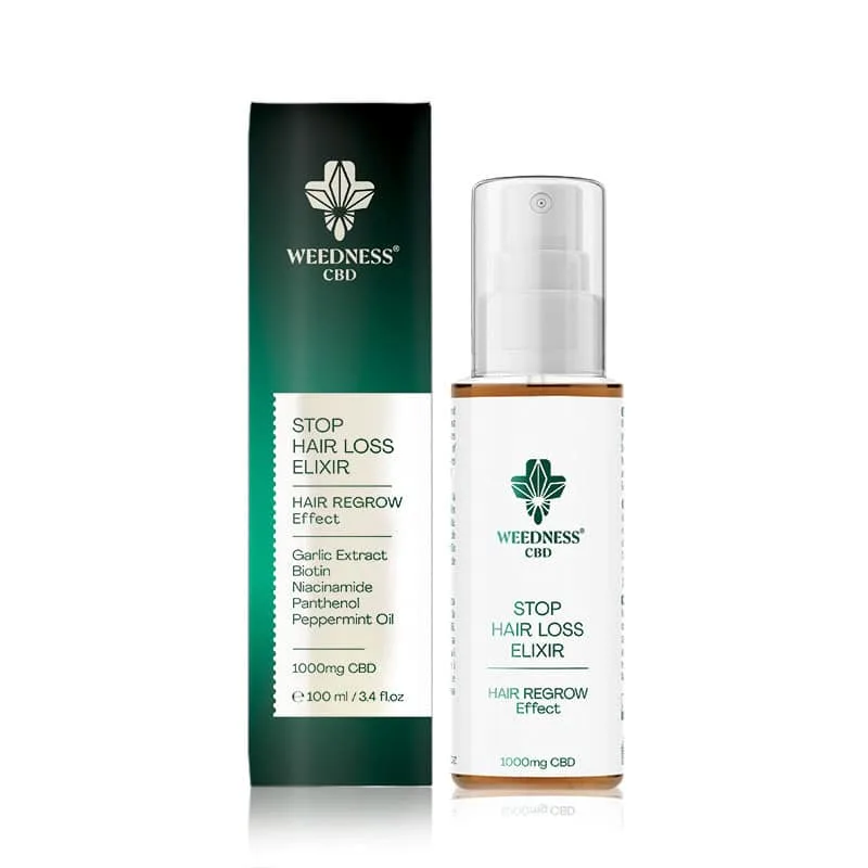 Stop Hair Loss Elixir 1000mg CBD WEEDNESS 100ml