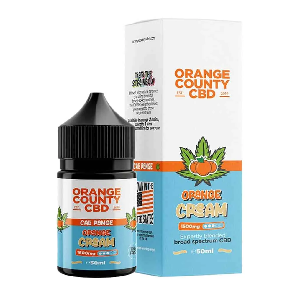 Orange Cream CBD liquid Orange County