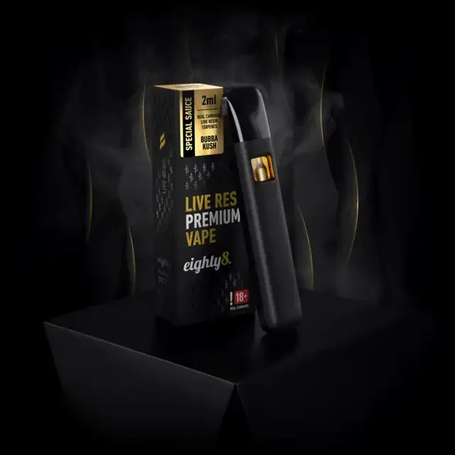 Bubba Kush LIVE RESIN vape pen eighty8