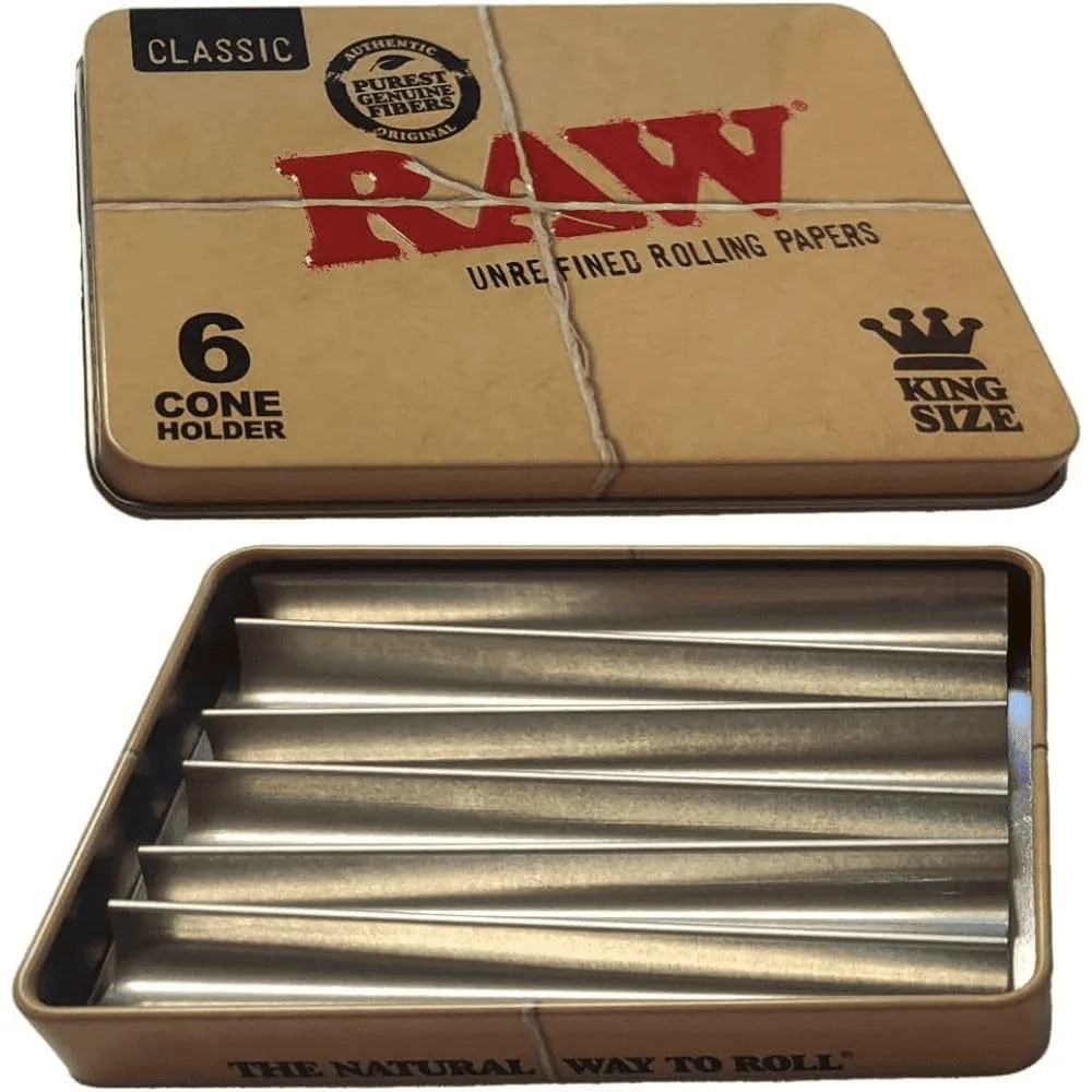 RAW Tin Case for 6 King Size Cones