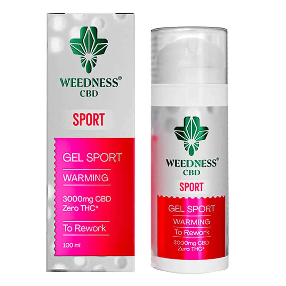 Muscle Warming Gel Sport 3000mg CBD WEEDNESS 100ml