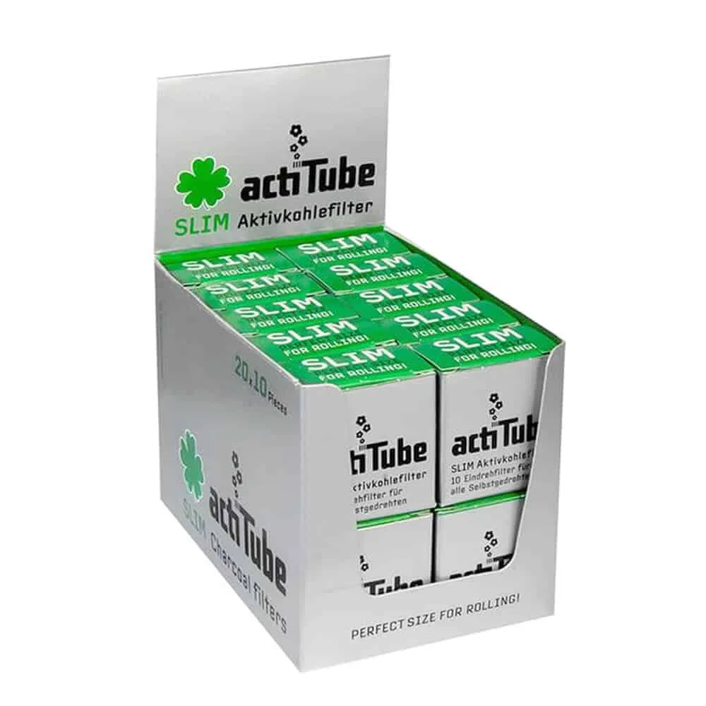ActiTube SLIM filters with activated charcoal, 7mm 10pcs