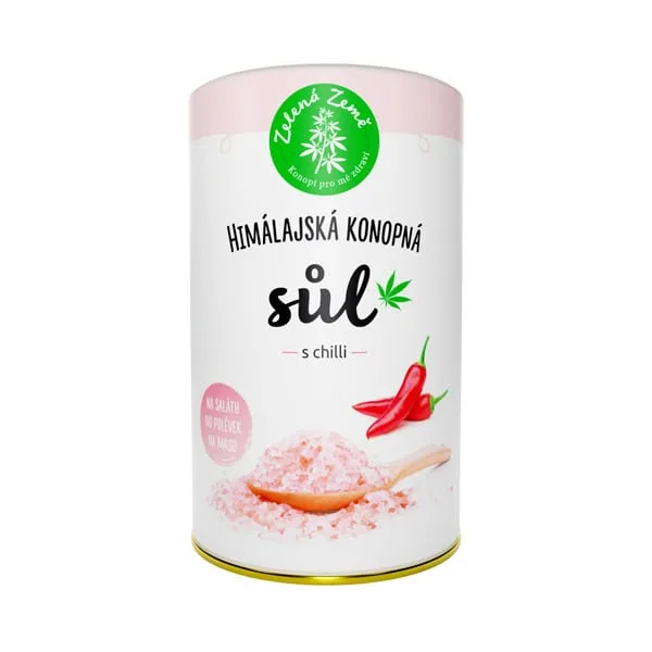 Hemp salt with chili, Zelená Země 165g