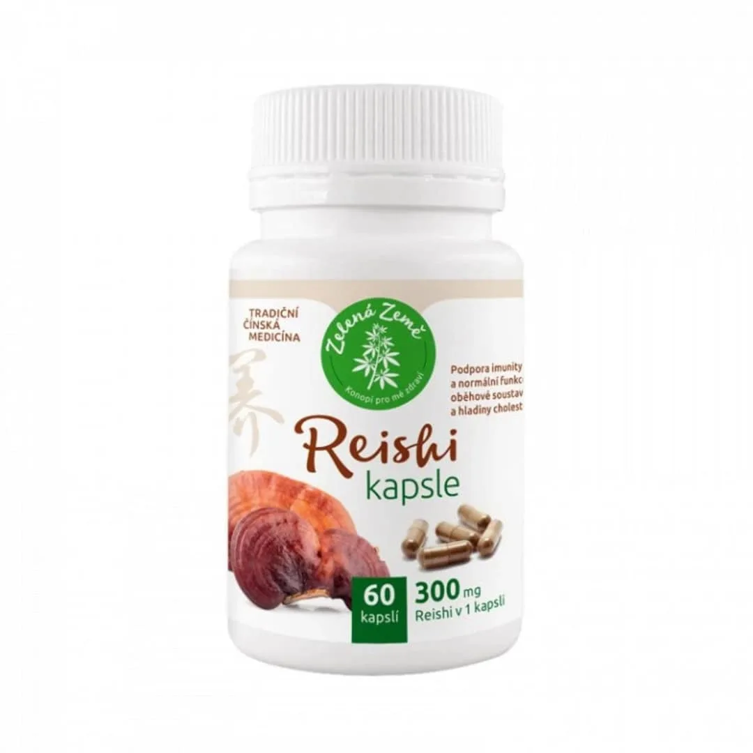 Zelená Země Reishi Capsules 60 pcs