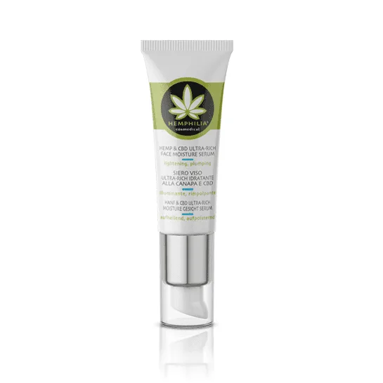Hemp & CBD ultra-rich face MOISTURE SERUM Hemphilia 20 ml