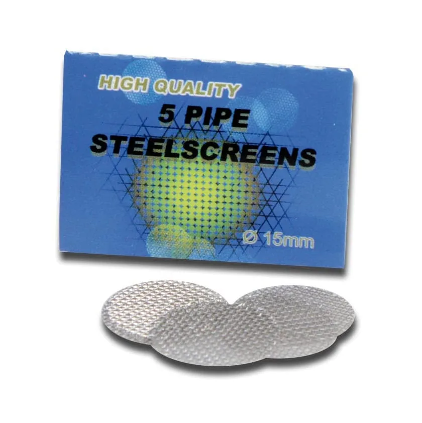 Pipe screens Black Leaf 1,5cm 5pcs