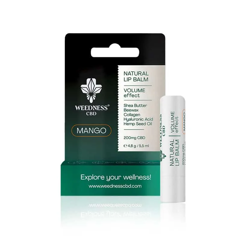 Natural Lip Balm with Moisturizing Effect 4% CBD WEEDNESS 5,5ml
