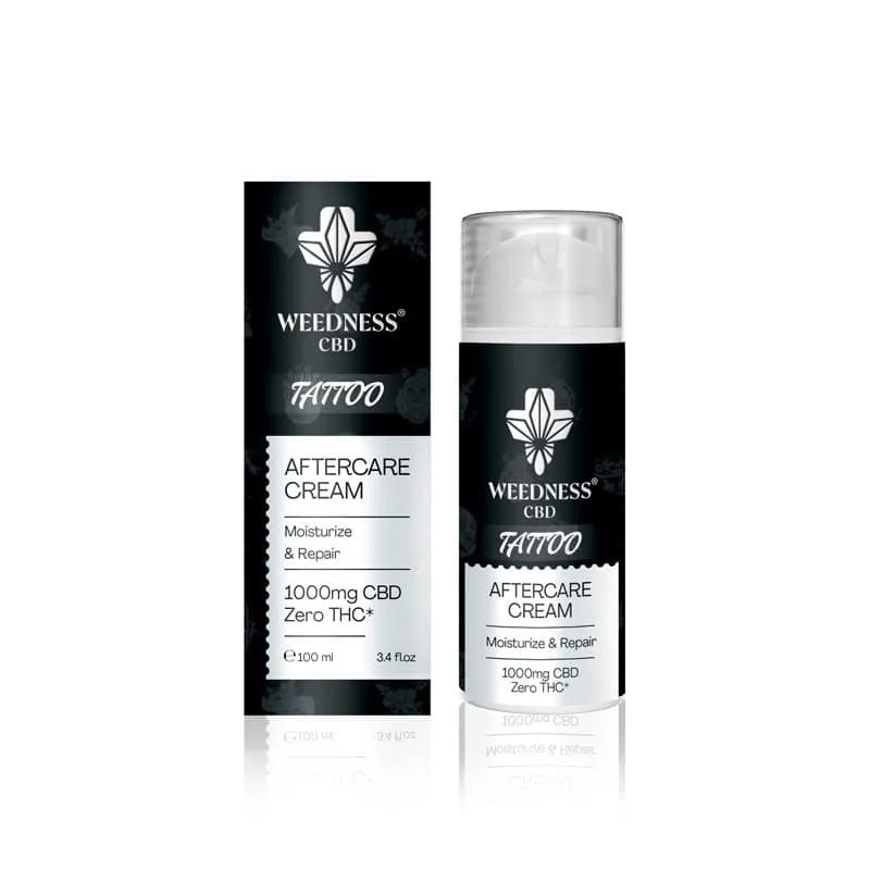 Repair Cream for Fresh Tattoos 1000mg CBD WEEDNESS 100ml