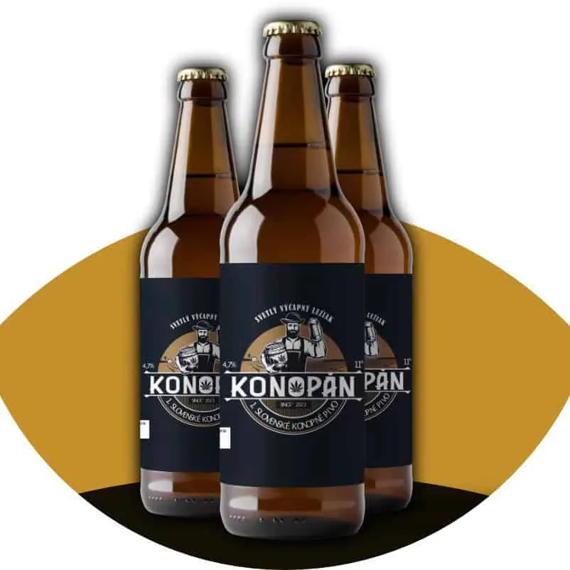 11° light hemp beer KONOPÁN gluten-free 0.33l