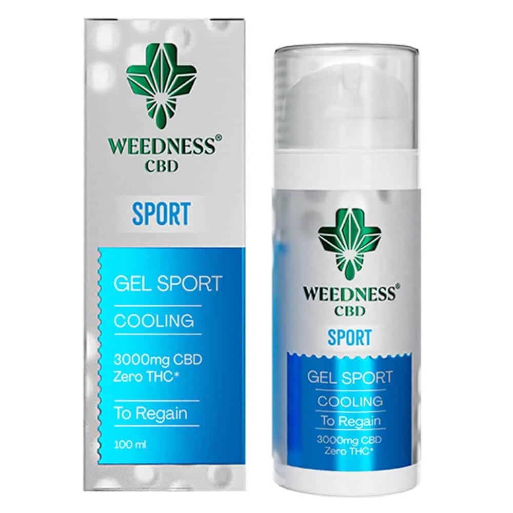 Muscle Cooling Gel Sport 3000mg CBD WEEDNESS 100ml