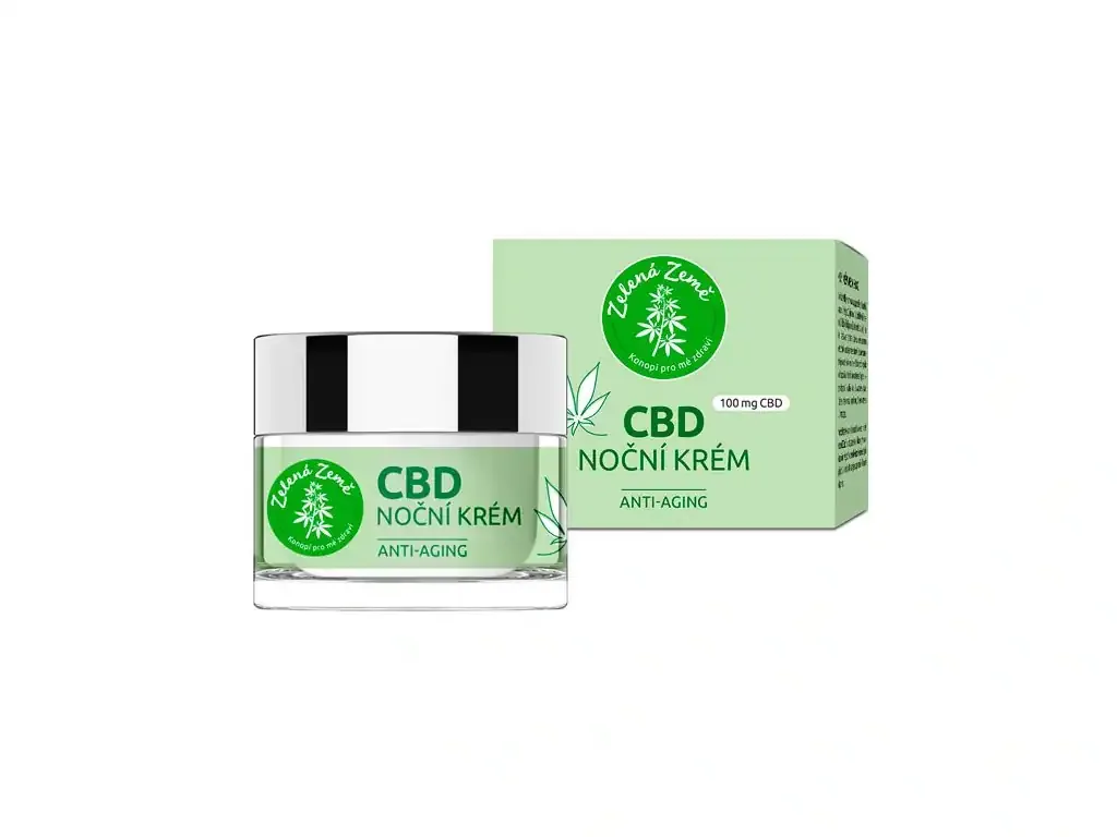 CBD night cream Zelená Země, Anti-Aging 50ml