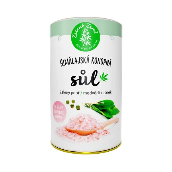 Hemp salt + pepper and wild garlic Zelená Země 165g