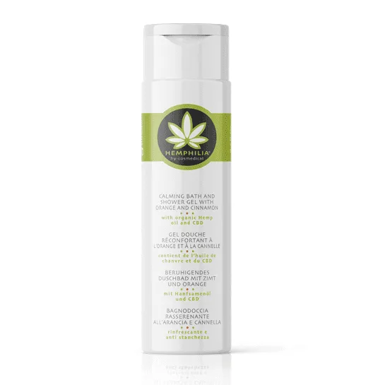 Calming bath and SHOWER GEL with cinnamon Hemphilia 250 ml