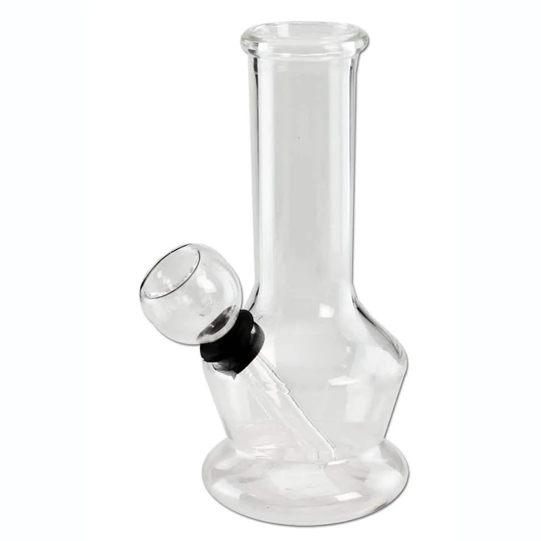 Clear Glass Mini Bong 14 cm