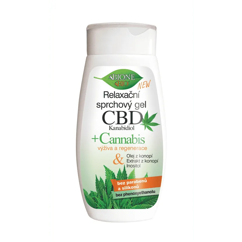 Relaxing shower gel CBD Bione 260ml