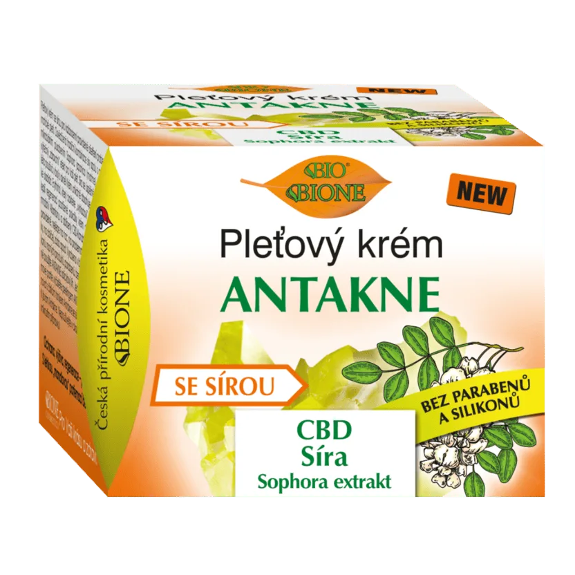 Antakne skin cream with SULFUR and CBD Bione 51ml