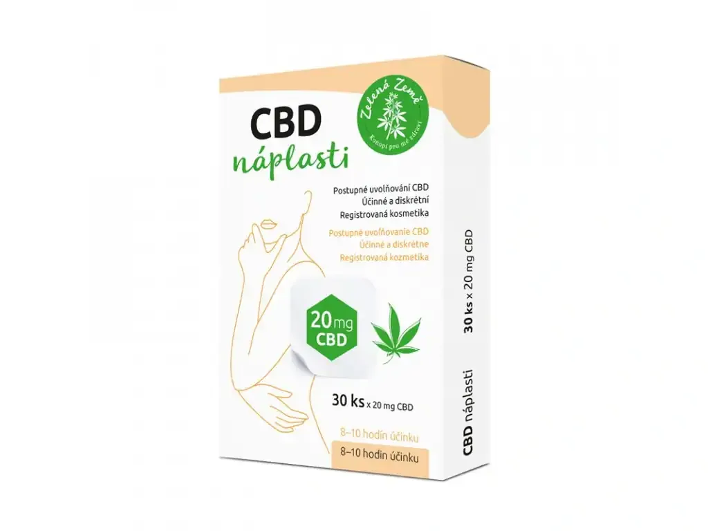 CBD patch Zelená Země, 20mg