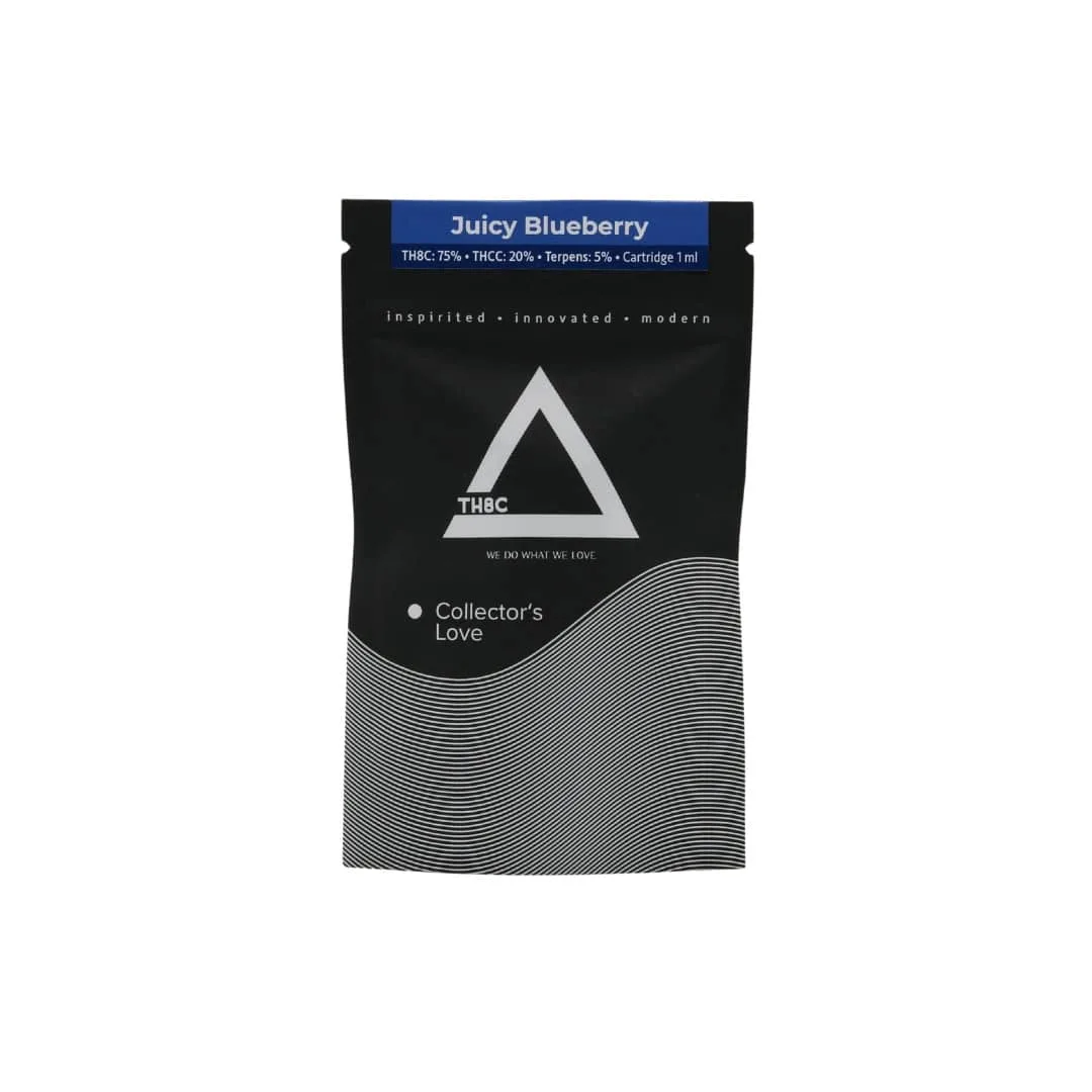 Juicy Blueberry TH8C + THCC cartridge 1ml by CBDpredajňa