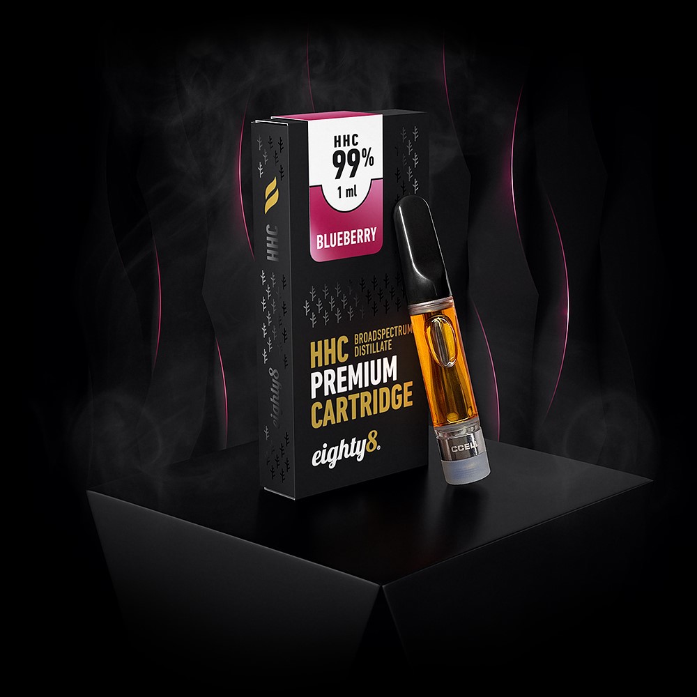 eighty8 HHC premium CARTRIDGE 99% Blueberry 1ml