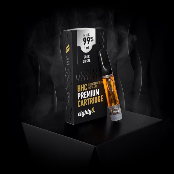 eighty8 HHC premium CARTRIDGE 99% Sour Diesel 1ml