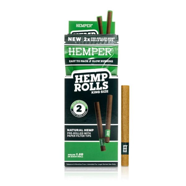 Hemp blunts HEMPER 2pcs (King Size) + tip