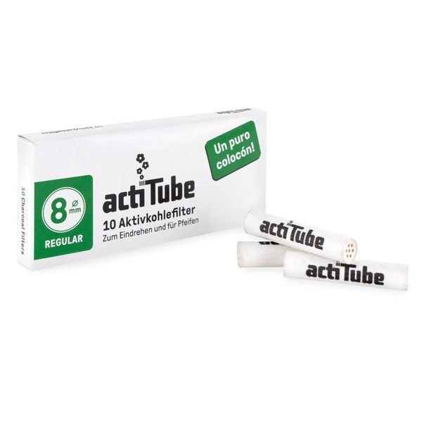 ActiTube REGULAR filters with activated charcoal, 8mm 10pcs