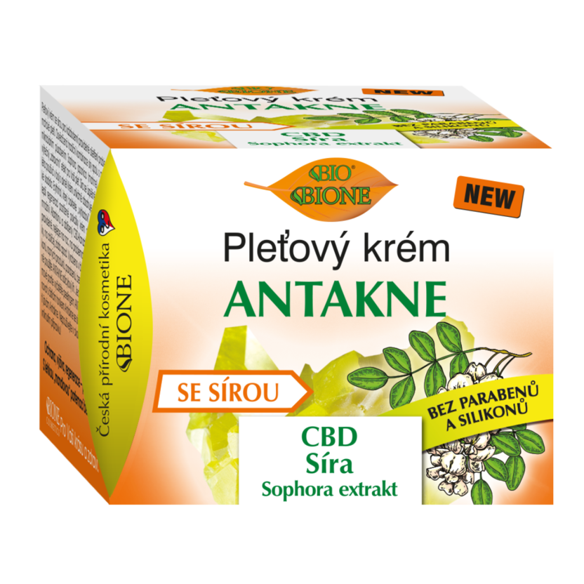 Antakne skin cream with SULFUR and CBD Bione 51ml