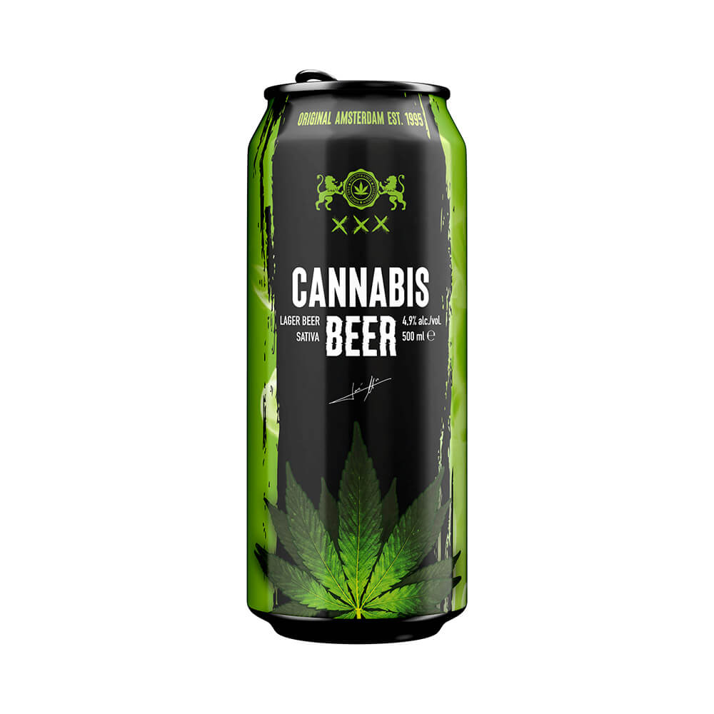 Cannabis lager beer 4.9% HAZE Holland 500ml