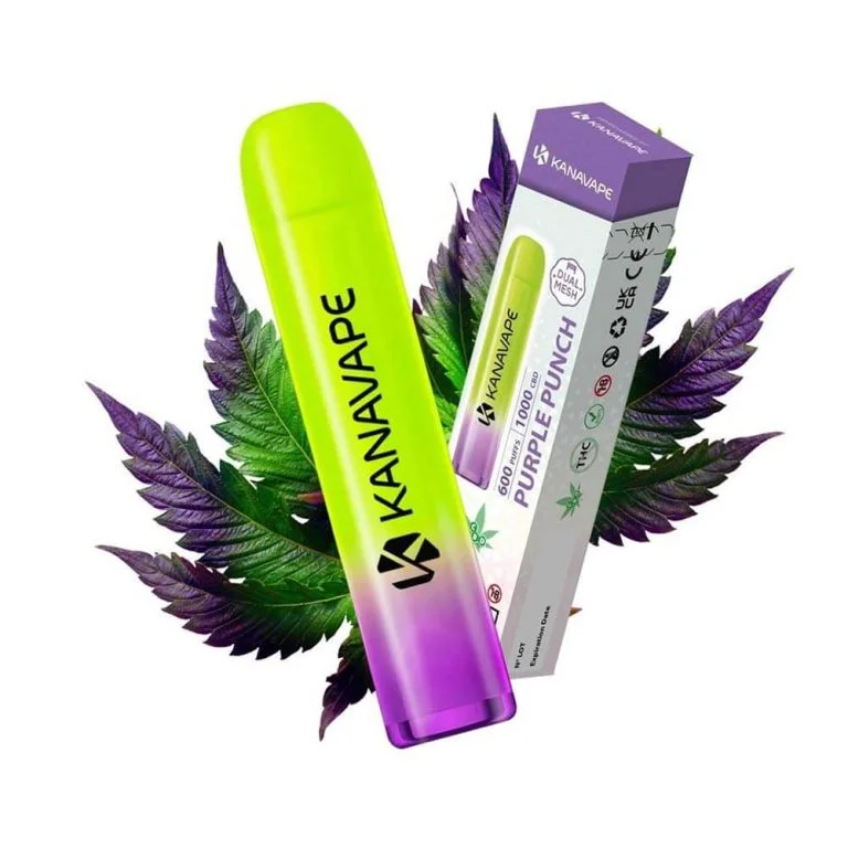 Disposable CBD vape KanaVape 2ml purple punch