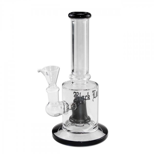 Glass bong Black Leaf showerhead percolator 21cm