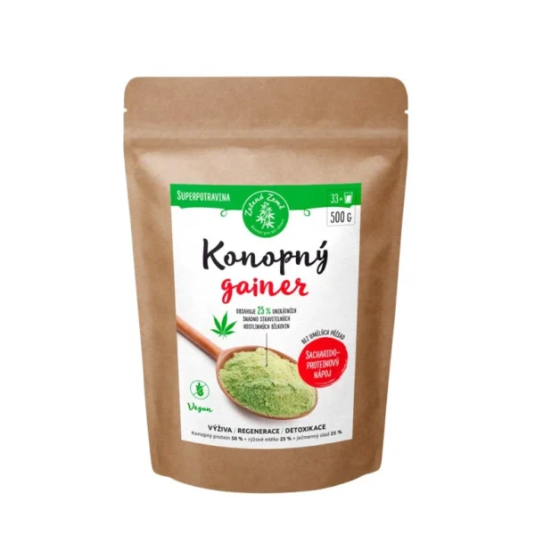 Hemp gainer Fitness Zelená Země 500g