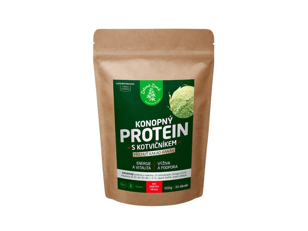 Hemp protein with anchor Zelená Země 500g