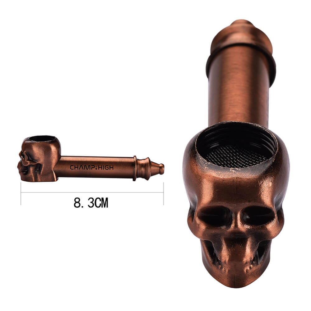 Metal pipe CHAMP HIGH skull