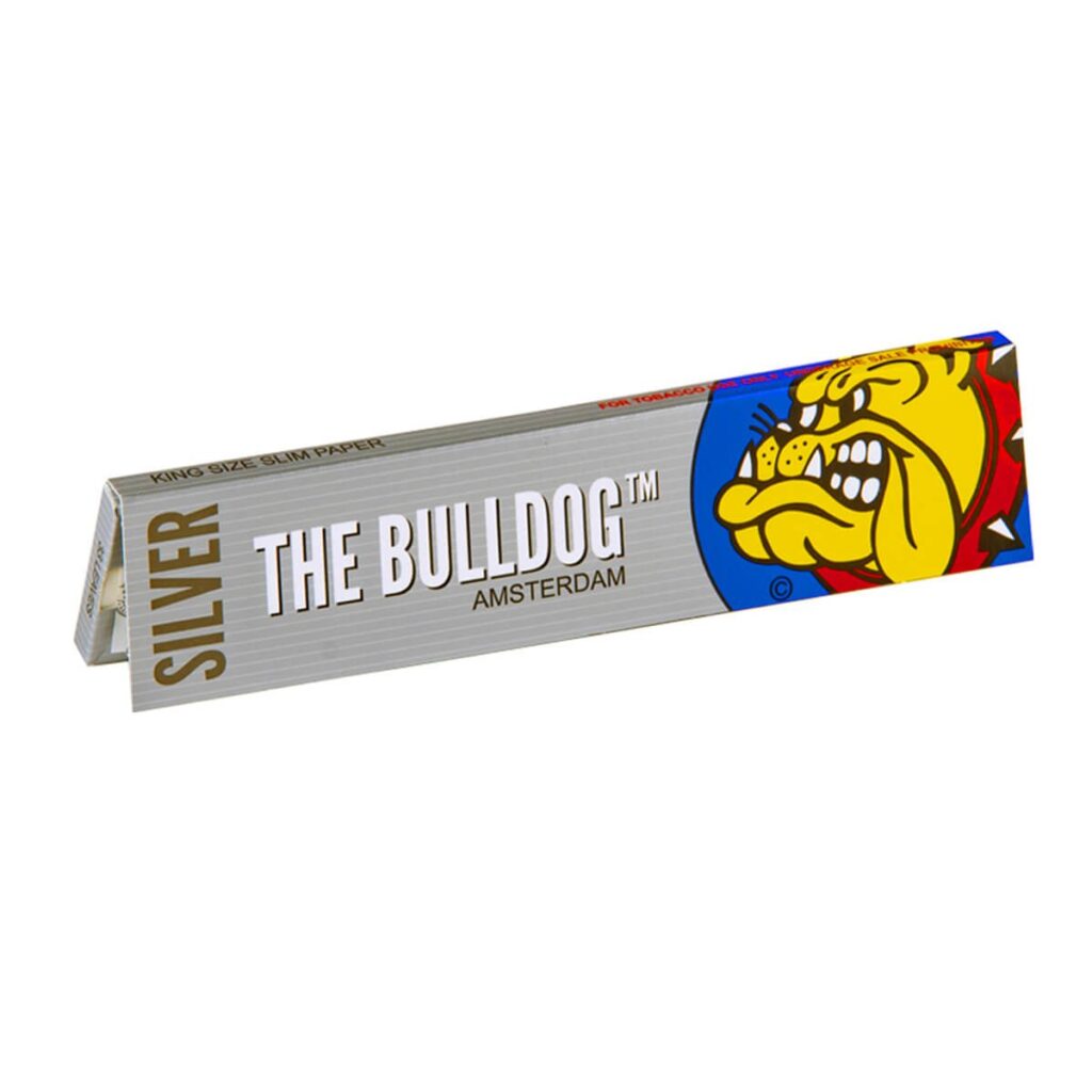 Original silver rolling papers The Bulldog King Size