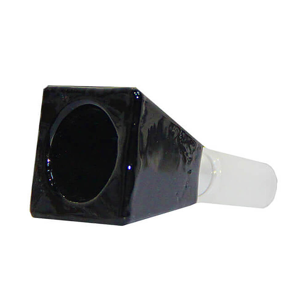 Rectangular cube bong bowl Black 18mm