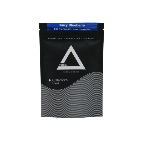 This TH8C + THCC vape pen contains a blend of hemp distillates with 75% TH8C and 20% THCC, infused with natural terpenes