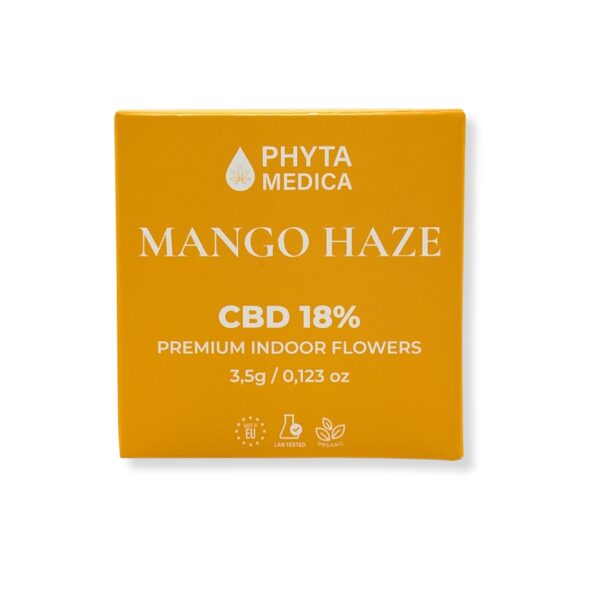 Indoor grown PHYTA MEDICA Mango haze CBD Flowers